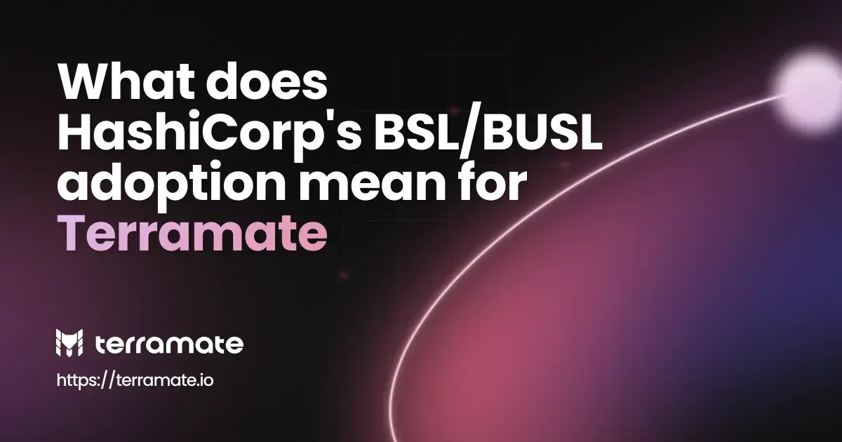 What does HashiCorp’s BSL/BUSL adoption mean for Terramate