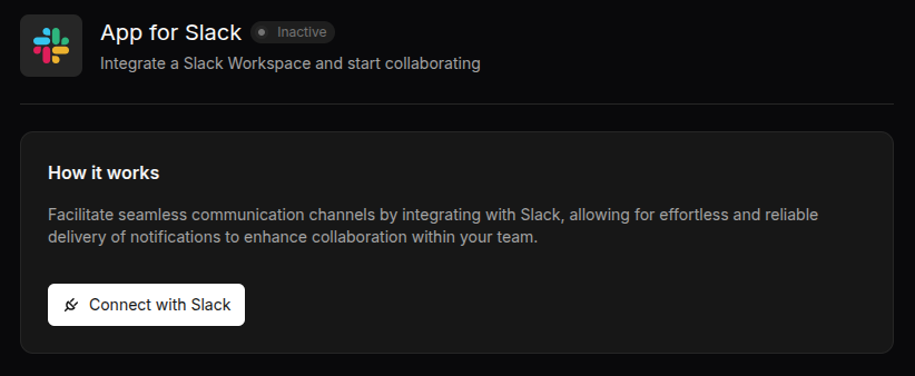 App for Slack Details